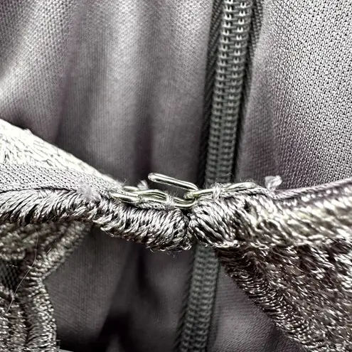 Alex Evenings Elongated Lace Mock Jacket Jersey Sheath Dress Smokey Orchid 16