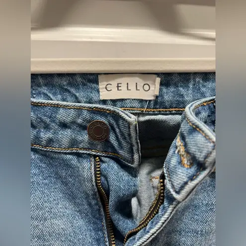 Cello Lulu's  High Rise Waisted Denim Distressed Jeans 3