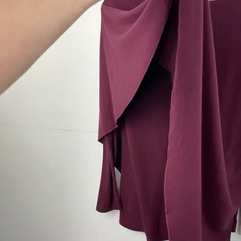 Soft Surroundings Shirt Top Women Layered Merlot Madeline Tunic Spring Small