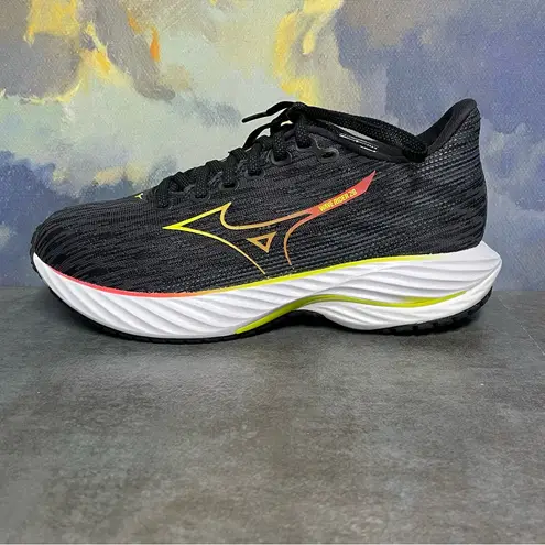 Mizuno Wave Rider 28 Womens Black/Evening Primrose Running Shoes Size 7