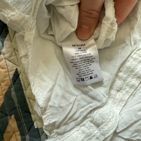 Miss Me  White Buttoned Peplum Camisole