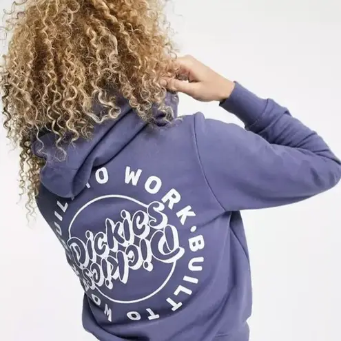 Dickies Built to Work Cropped Hoodie Blue Women's Size XS