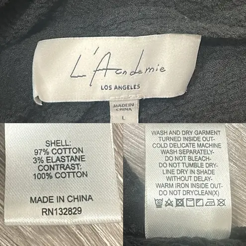 L'Academie L’Academie Revolve Black Marva Textured Mini Dress Boho Resort Beach Coastal