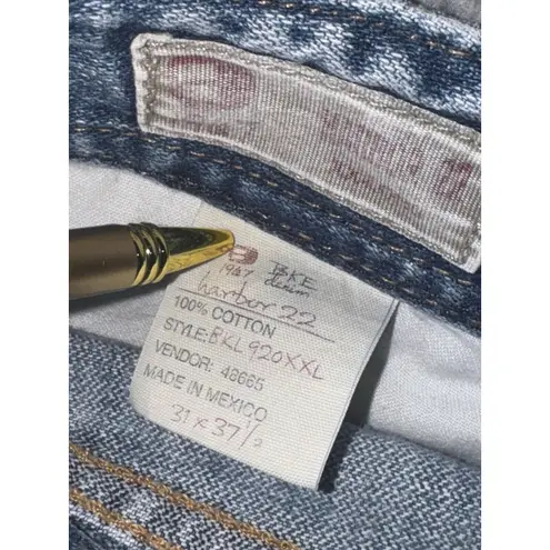 BKE Vintage ‎ Jeans Women 31 Harbor 22 Flare Leg Cheetah Denim Pants