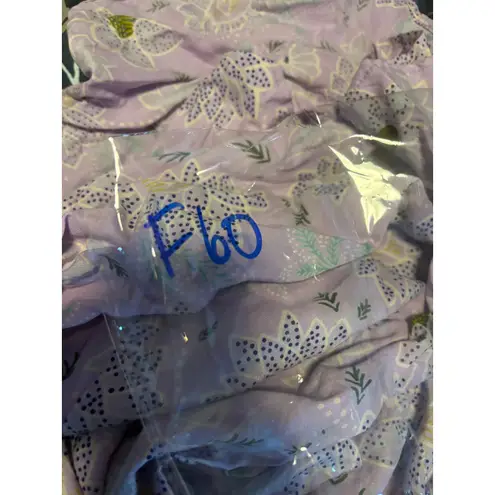 Angie  Floral Print Ruffle‎ Strap Open Back Maxi Dress - Lavender Size Small