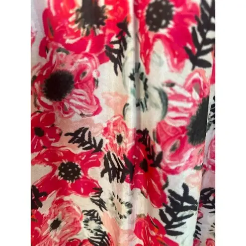 Chufy LA Dolce Vita Floral Silk Dress Size XS Bloomcore Cottagecore Mini Flowy Pink