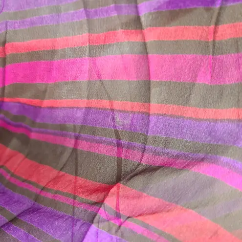 Vtg 60s Mollie Parnis Boutique New York Silk Paisley Chiffon Pleated Maxi Dress Purple Size undefined