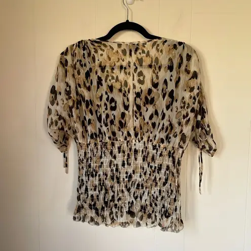 Frederick's of Hollywood Frederick’s of Hollywood blouse animal print attached camisole Women’s size XL