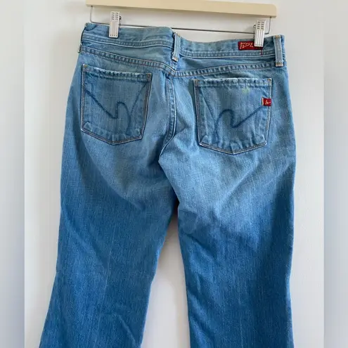 Citizens of Humanity  Blue Ingrid Low Waist Flair Jeans Size 29