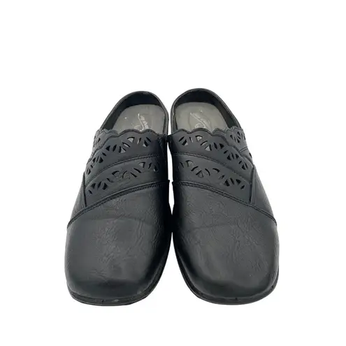 Easy Street Comfort Wave Womens Black Slip-On Shoes Size 8.5W