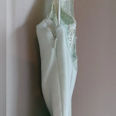 A.L.C. Vintage Designs Mint Green Beaded Gown