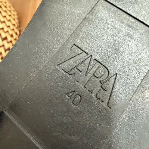 ZARA  Tan Suede Oxford Chunky Lug Sole EU 40