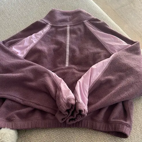 Free People Movement So Fly Half Zip Purple Pullover Jacket Sz L