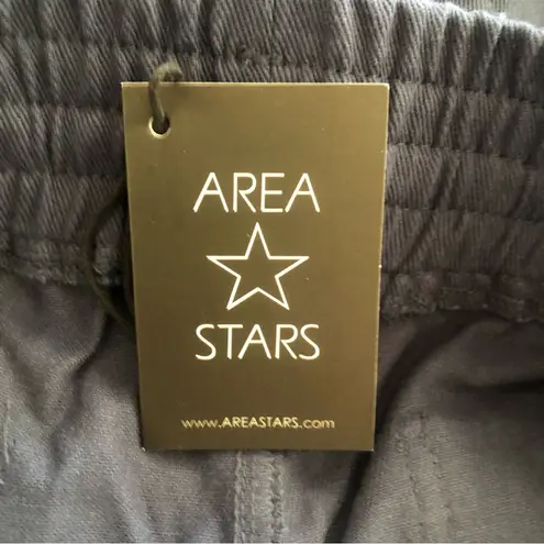Area Stars NWT Women’s Navy Blue Ali Cropped Drawstring Cut Hem Pants Large