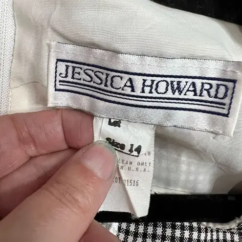 Daisy Vintage Black & White Gingham Print Dress.