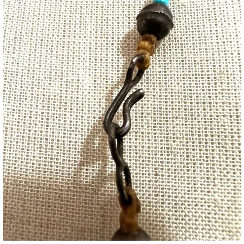 Zuni Turquoise Bird Fetish turquoise Necklace Native American Blue