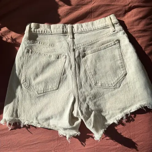 Abercrombie & Fitch  Curve Love High Rise Dad Denim Shorts