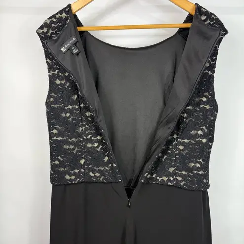 Valerie Bertinelli Black Fitted Lace & Ivory Top Dess Size 14