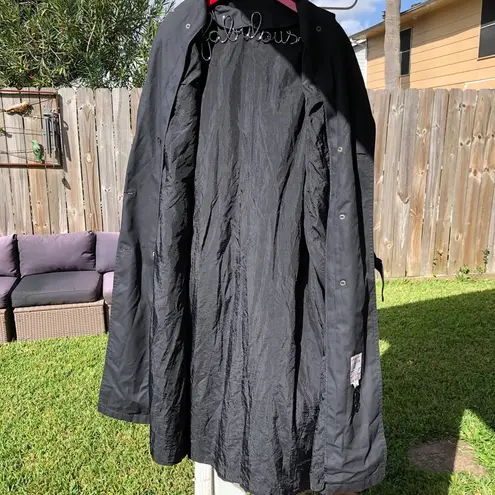 London Fog Black Trench coat 8