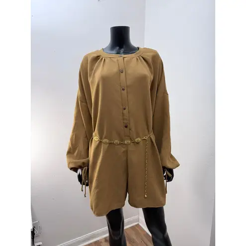 Vintage Gold Oval Concho Waist Chain Belt Adjustable Boho Western Style