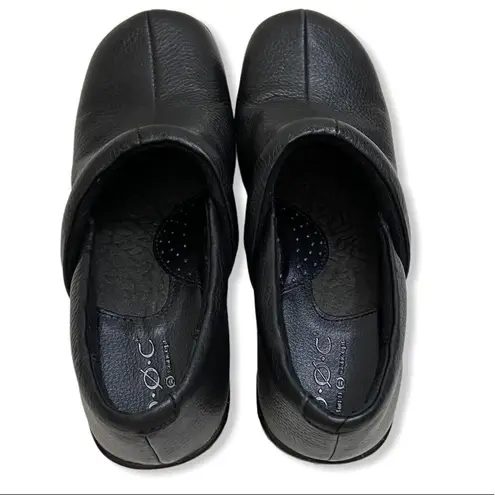 Born concept B.O.C.  Black Leather Lesa Clog