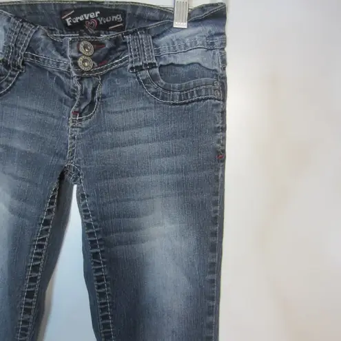 Forever Young Y2K Dark Wash Skinny Jeans Women’s Size 3