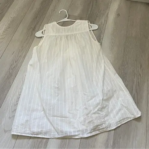 Steven Alan Cotton V Neck Striped Sleeveless Tank White (Medium) coquette summer