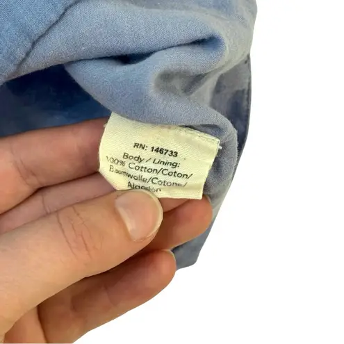 Mirth Womens Medium Cotton Ruffle Sleeve Split V