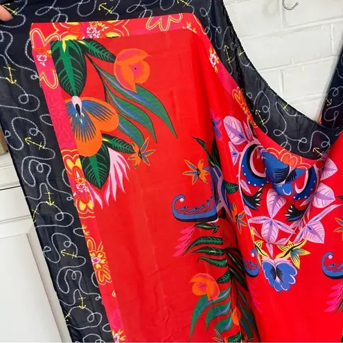 Desigual Tropical Nautical Print Large Scarf OS