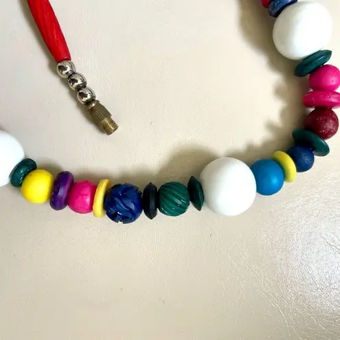 Bright colorful beaded necklace