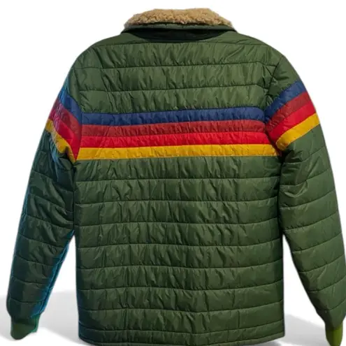 Aviator Nation 4 STRIPE JACKET - GARDEN GREEN unisex NWT