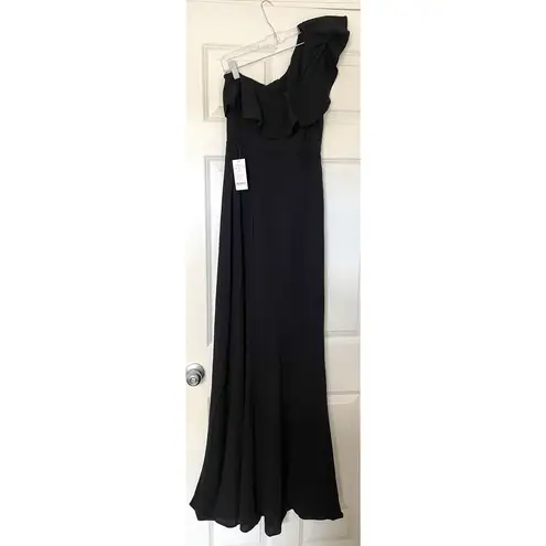 Show Me Your Mumu  Floretine Maxi One Strap Maxi Dress Black Size Medium NEW