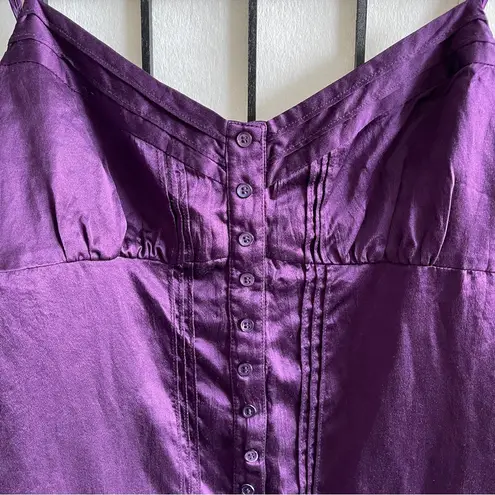 BCBG MAXAZRIA Women’s Y2K Purple Satin Cami Size Medium