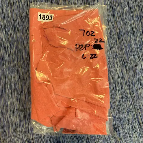 PICCALINO Top Women 14P Pink 100% Linen Peach Pink Beach Resort Travel Lagenlook