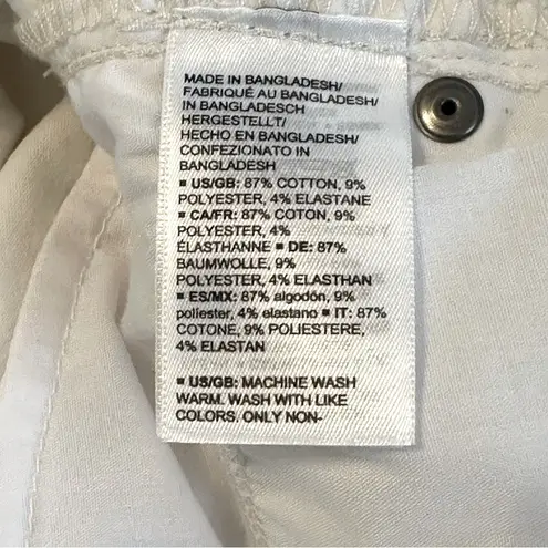 Daily Ritual High Rise Womens Raw Hem Jean Shorts 31/12 White Size undefined