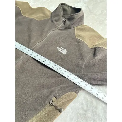 The North Face  Fleece Mens Large Brown Windwall Jacket Full Zip Lined