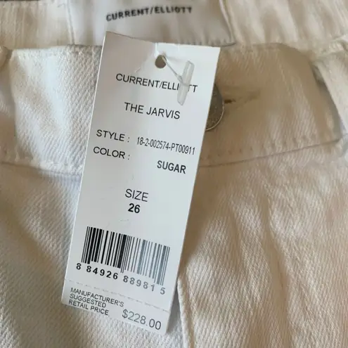 Current/Elliott Anthropologie White Flare Jeans 26 