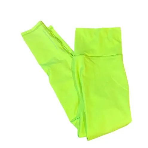Terez Women's Medium Chartreuse TLC Soft High Rise Workout Lounge Leggings NWT