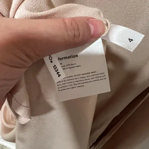 Reformation NWT  Redford off shoulder bridesmaid Champagne Maxi Dress Sz 4