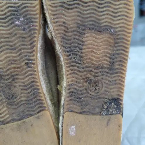 Soludos Women's Canvas Espadrille Flats Cactus Embroidery 8.5 Casual Southwest