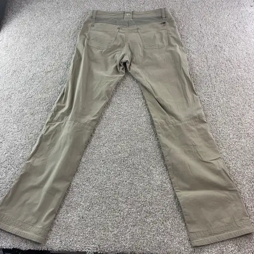 Kuhl Womens Size 8 REG Khaki Outdoor Hiking Pants Cargo Adventure Gorpcore