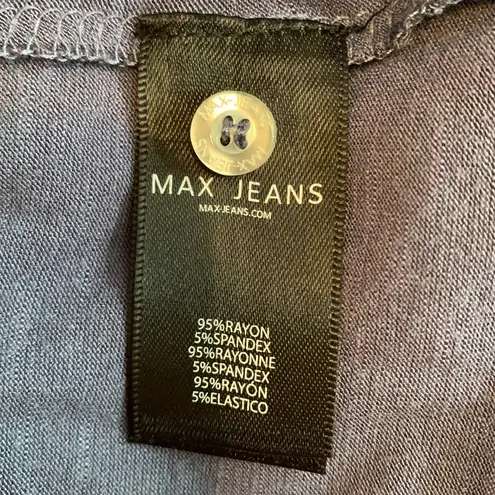 Max jeans Nightshadow Blue Long Sleeve Top Size Small