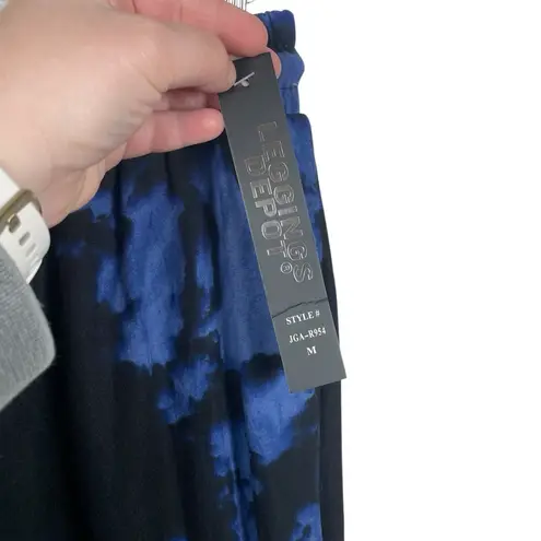 Leggings Depot NWT Tie Dye Buttery Soft Joggers in Blue/Black Size M