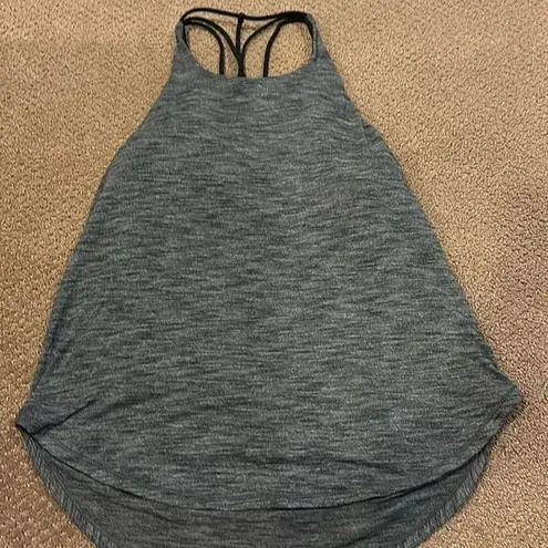 Lululemon  Women’s Grey Raise the Barre Tank Top with Strappy Built in Sports Bra