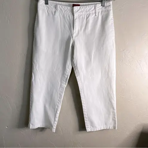 Dickies  White Wide Leg Crop Capris