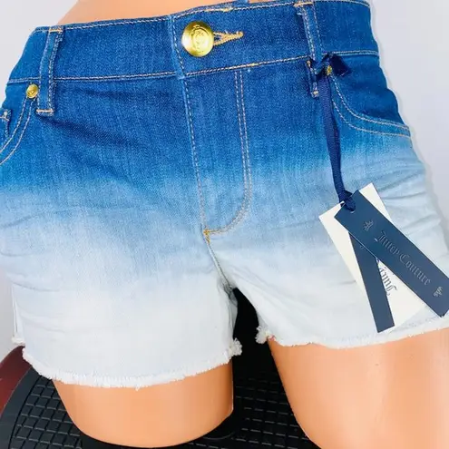 Juicy Couture  Bleach Dip Dye Jean Shorts 27 NWT