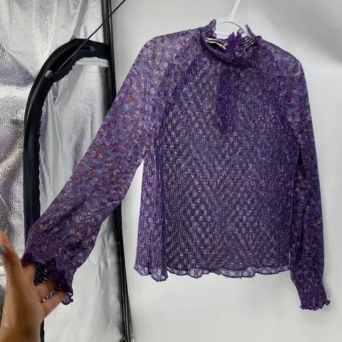 Vintage Liz Robert’s purple sheer top an skirt bohemian size M cottagecore Size M