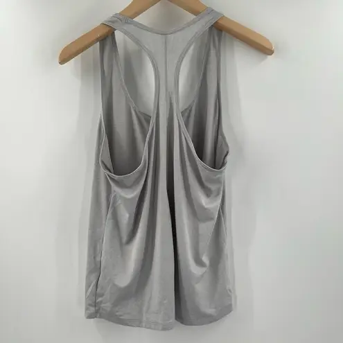 Lole Tank Top Size Large Light Gray Racerback Athleisure Athletic Yoga Outdoor