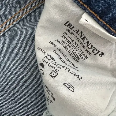 BLANK NYC  The Lexington Slim Straight Split Leg High Rise Jeans