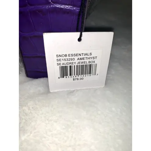 NWT Snob Essentials Audrey Jewel Box Purple Crossbody Secure Clasp Closure
